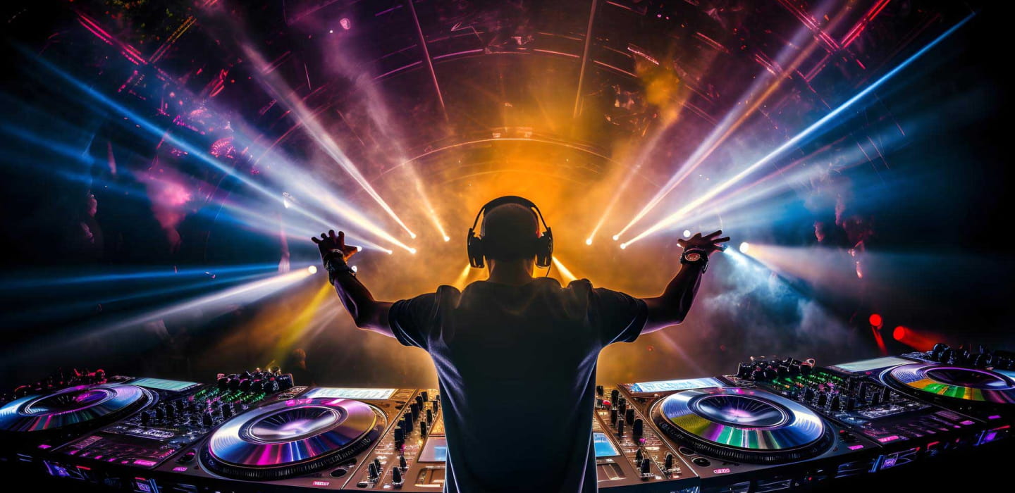 DJ performing