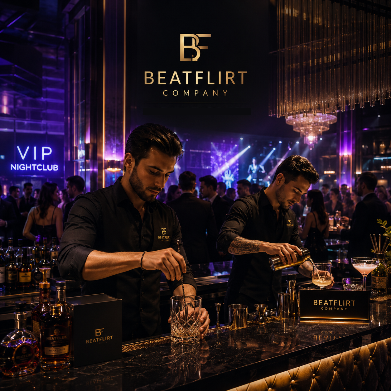 Bartender collaboration at nightlife venues