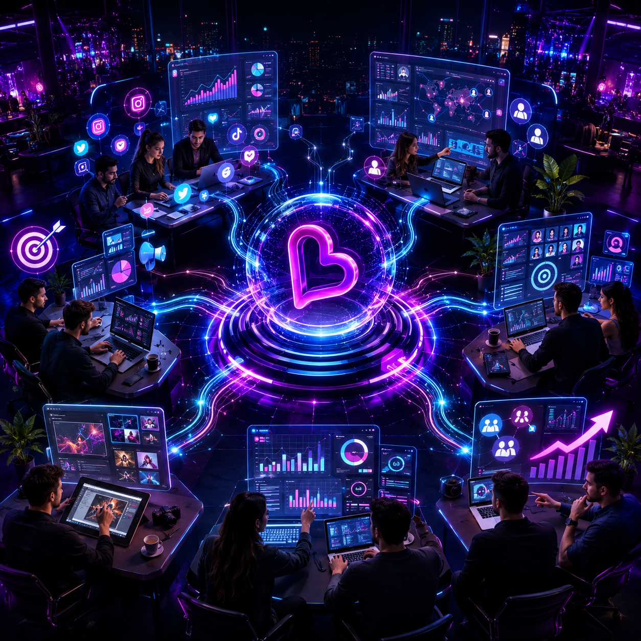 Digital marketing collaboration for nightlife brands